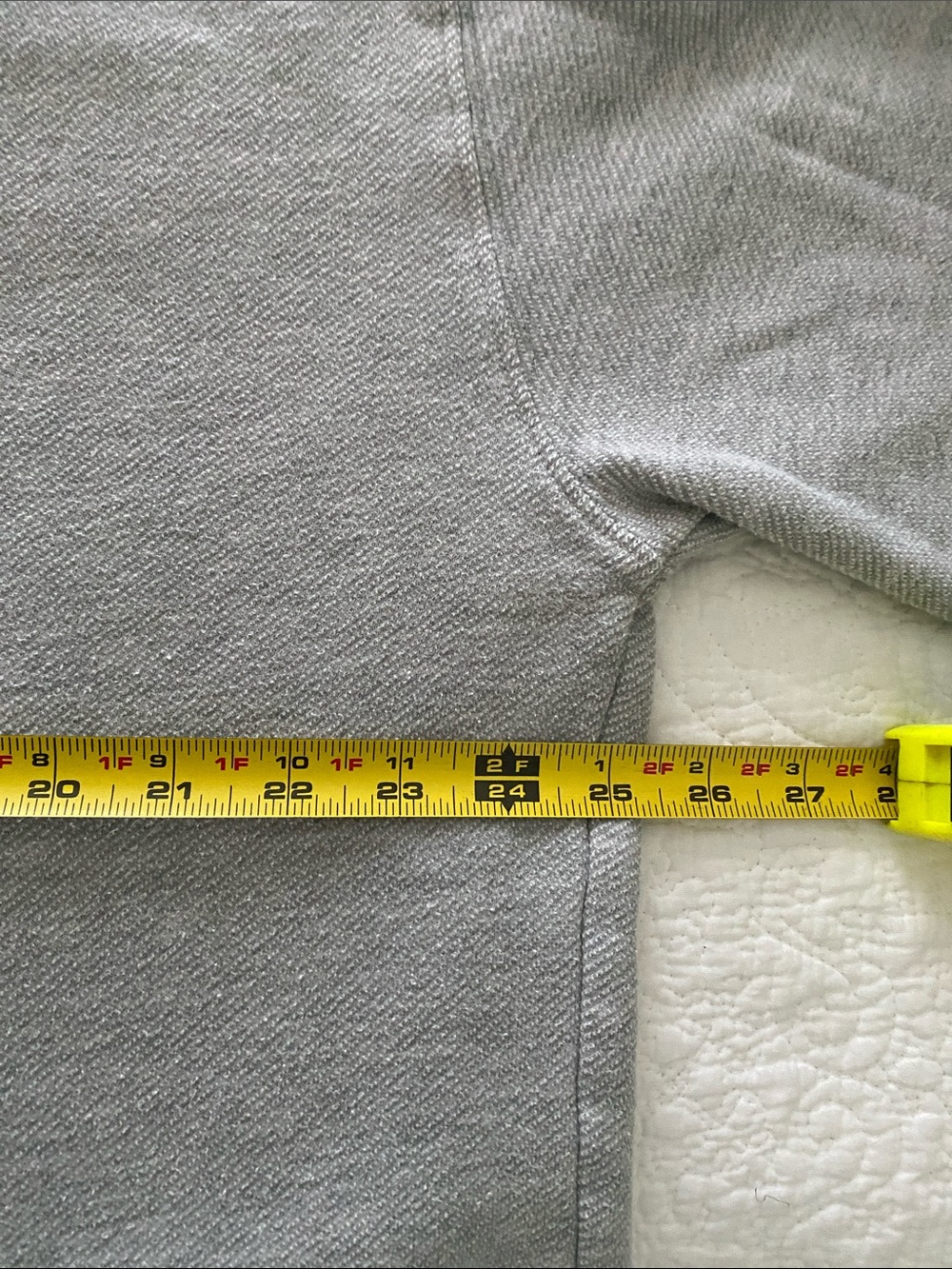 Left On Friday Grey Field Day Crewneck Cropped Boxy Sweatshirt wide sleeves - Picture 9 of 10